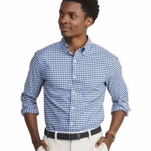 Vineyard Vines Men’s Murray Shirt Blue Gingham Classic Fit Small